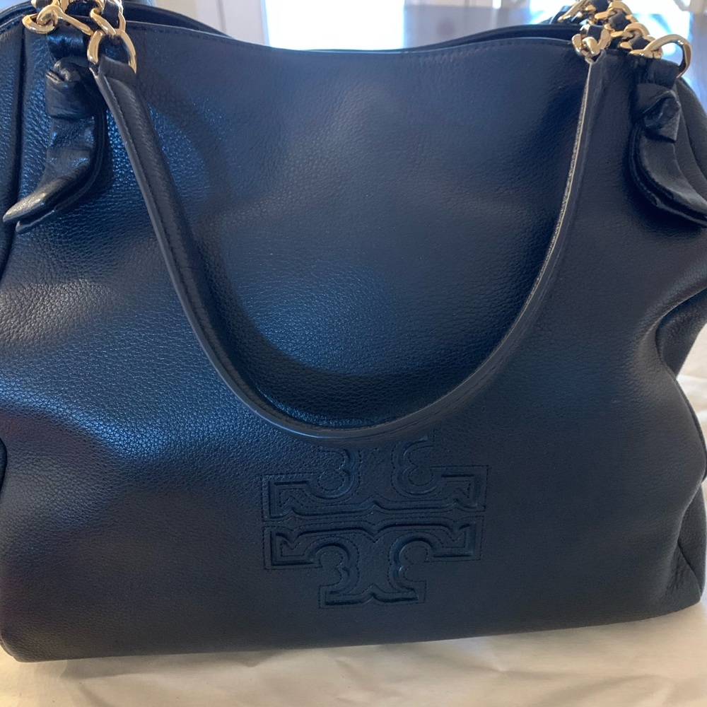 Tory Burch Black Leather Harper Bag